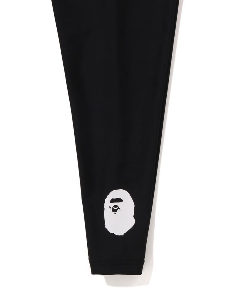 Pantalons Bape Ape Head Swim Leggings Noir Enfant | TZW-34093755